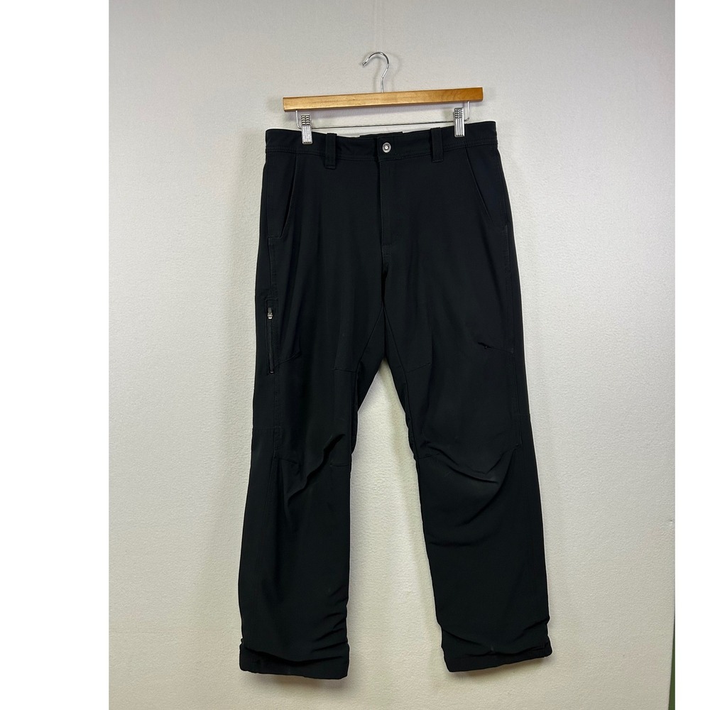 Gorpcore Eddie Bauer Mens 33x32 Black First Ascent Lined Guide Pro Hiking Pants